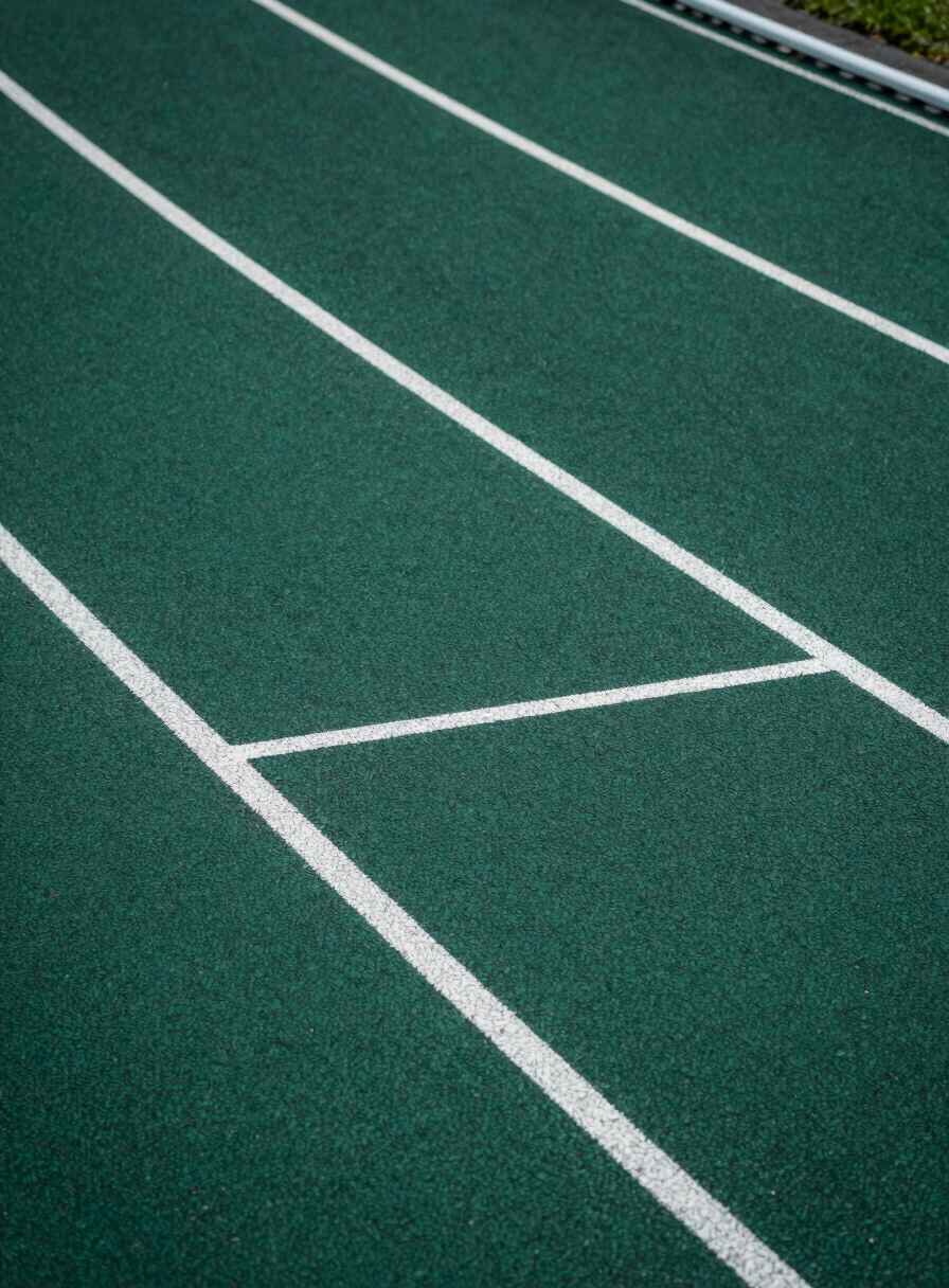 Professional sports court line markings